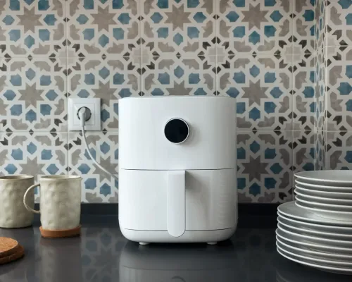 air fryer in a kitchen, healthy recipe