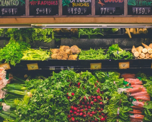 vegetables alley in a Healthy Grocery Store in Toronto