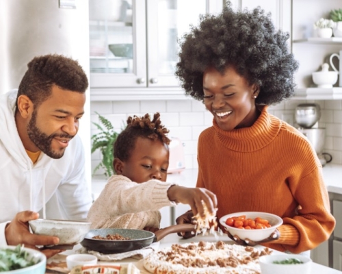 family cooking