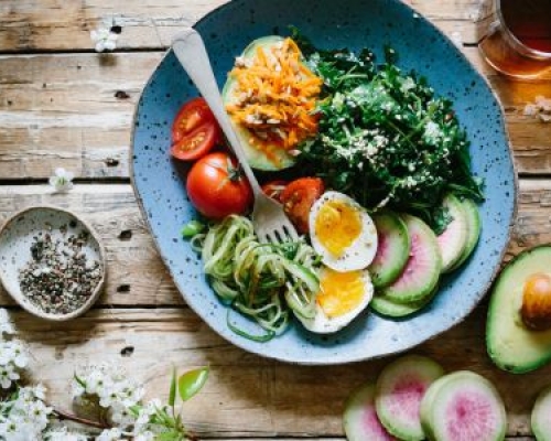 Egg salad on a plate