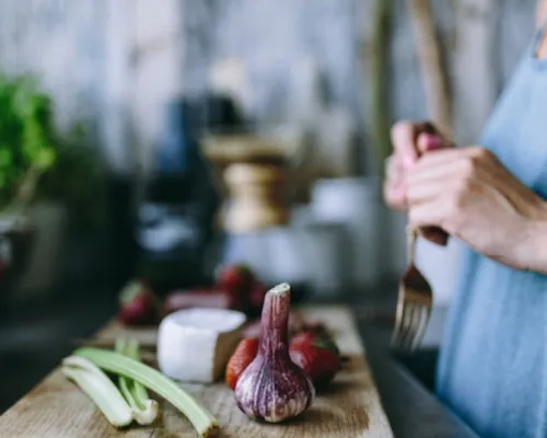 dinner preparation vegetables