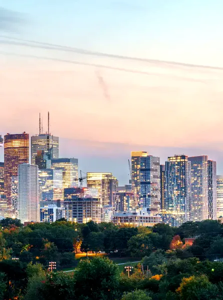 Skyline view of Toronto