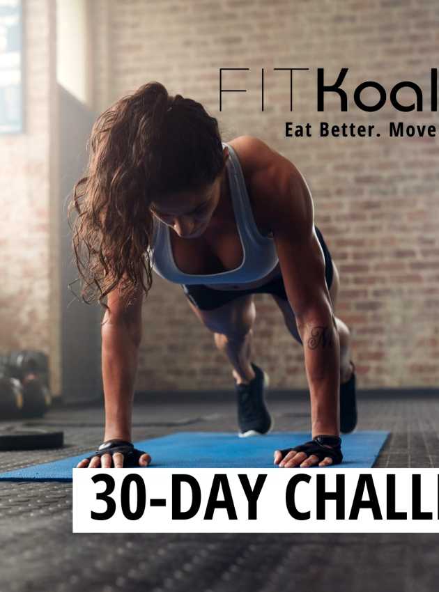 woman training for the 30-day challenge