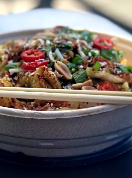 Satay Tofu Noodle Soup from Tamarind