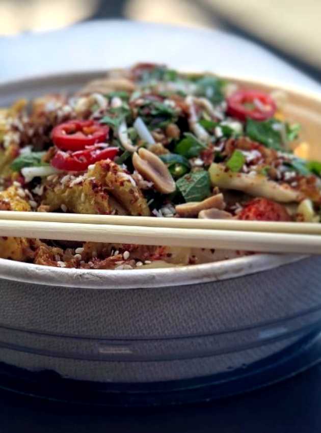 Satay Tofu Noodle Soup from Tamarind