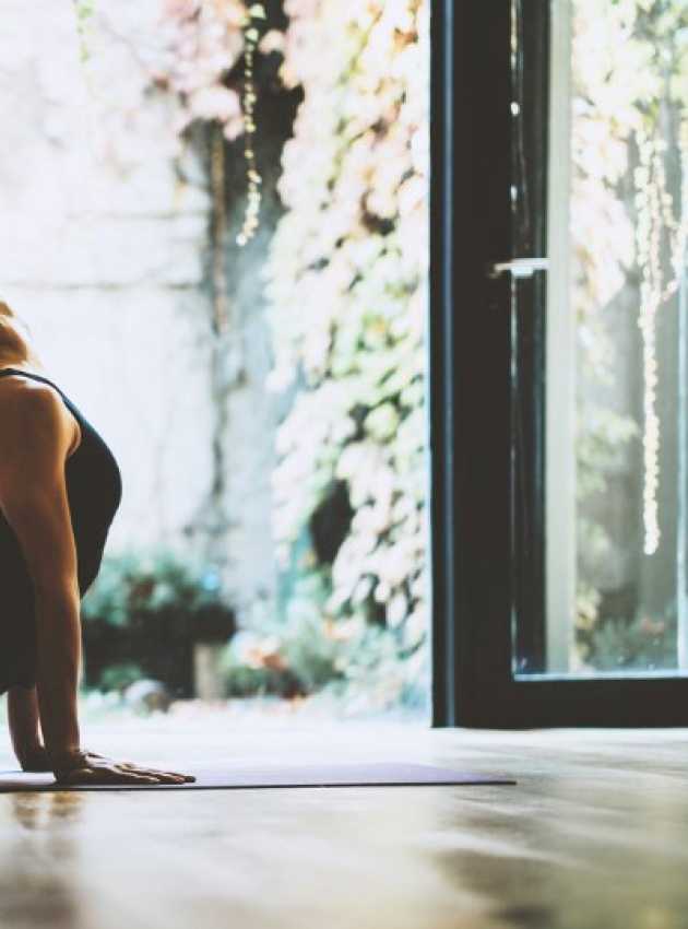 Woman doing yoga