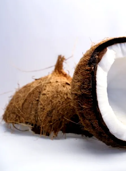 sliced coconut