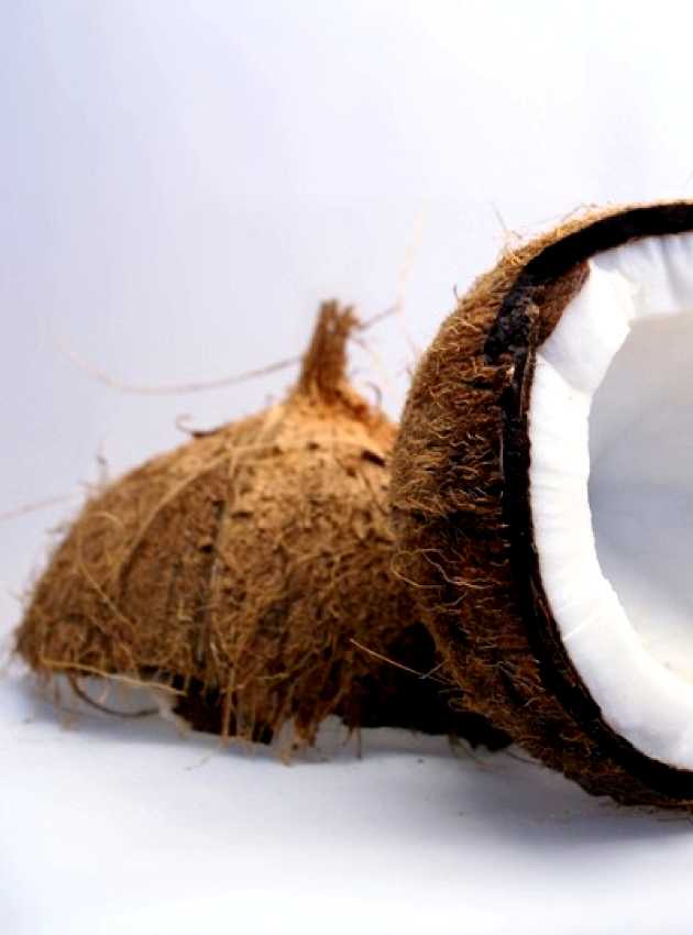 sliced coconut