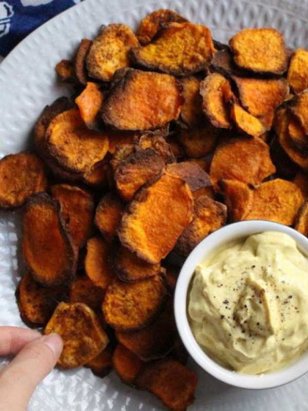 Grilled Sweet Potatoes with Sauce