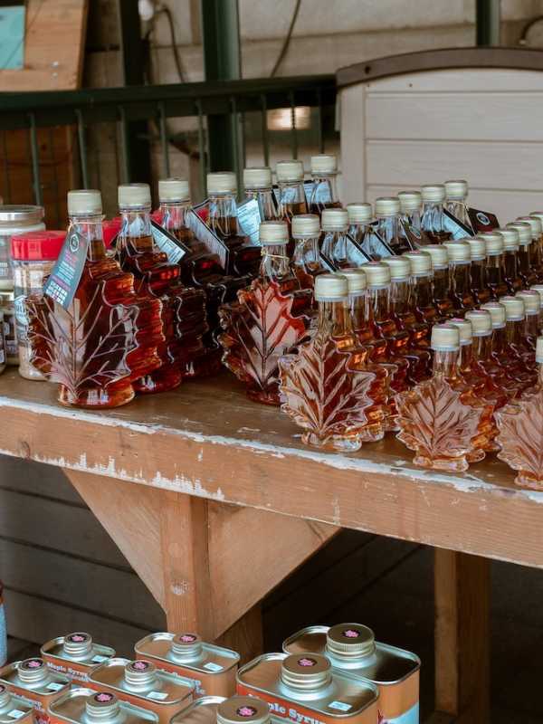 Maple products at a sugar shack