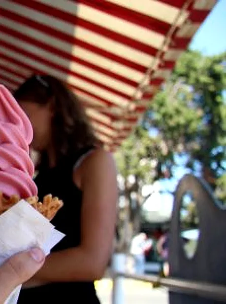 ice cream at an ice cream shop