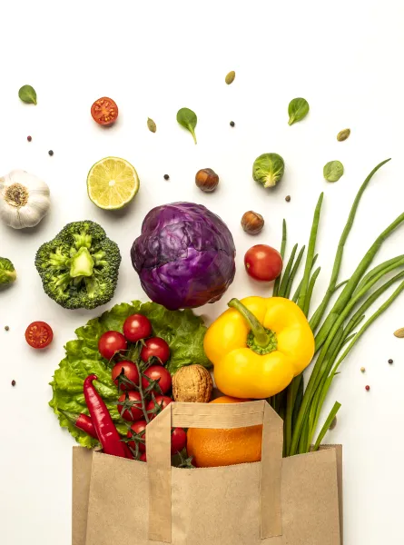 fruit and vegetable baskets to prevent food waste