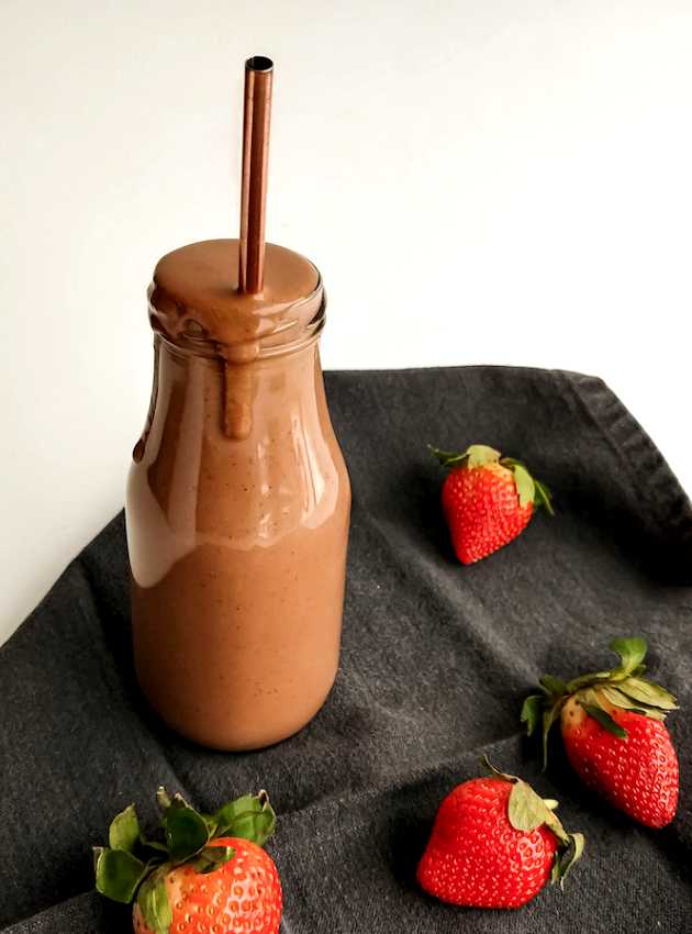 Smoothie repas choco-bananes