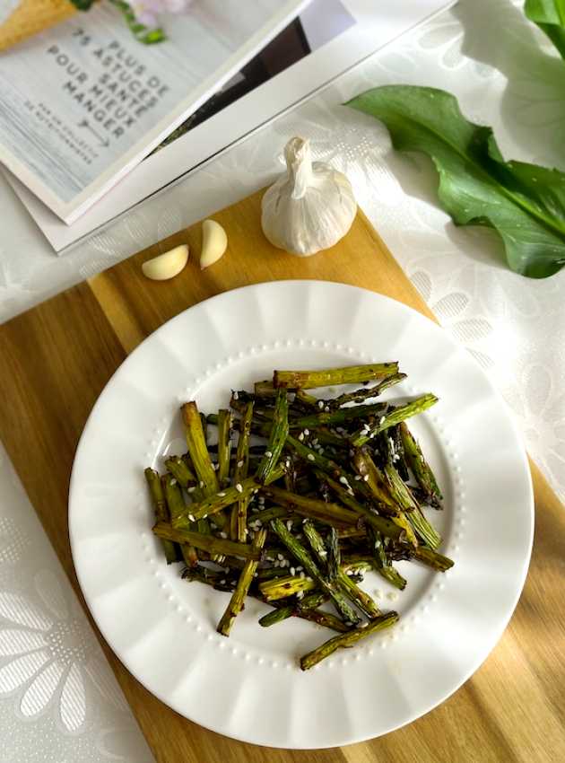 Asperges à l'asiatique à la friteuse à air (Air Fryer) Asian Asparagus EquipeNutrition TeamNutrition