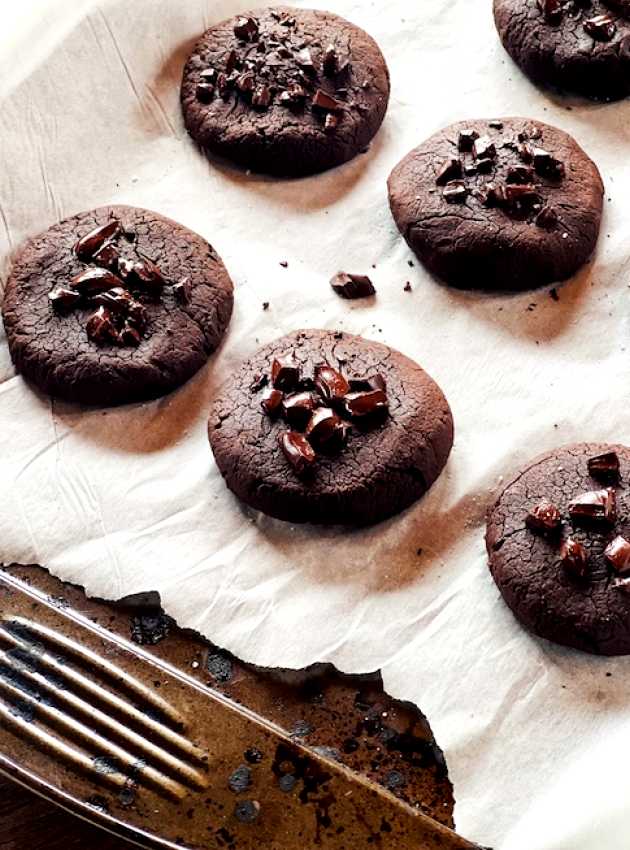 Biscuits au chocolat et haricots noirs 