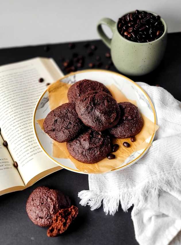 Biscuits faibles en glucides au moka