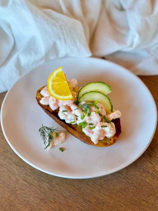 Nordic Shrimp Toast Crevettes nordiques ÉquipeNutrition Teamnutrition