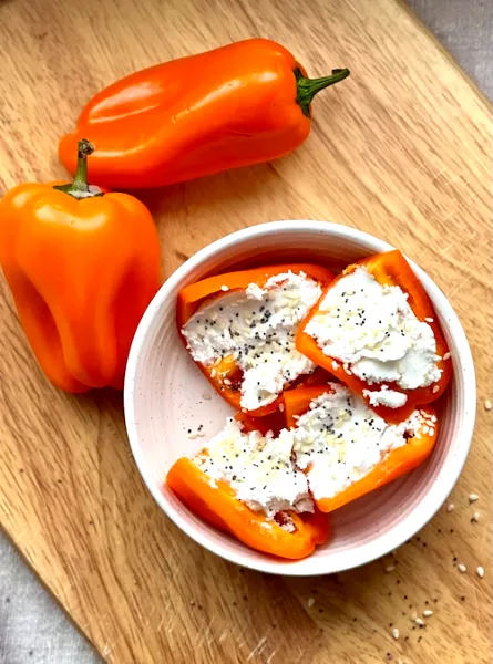 Mini poivrons farcis express Quick Stuffed Mini Peppers