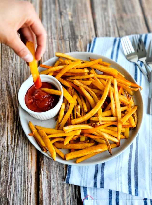 Frites santé à la friteuse à air (Air Fryer) ÉquipeNutrition Teamnutrition Healthy Air Fryer Fries