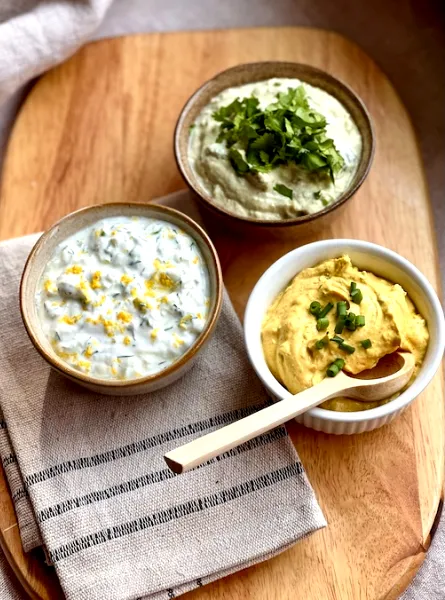 Trempettes au yogourt grec 3 façons
