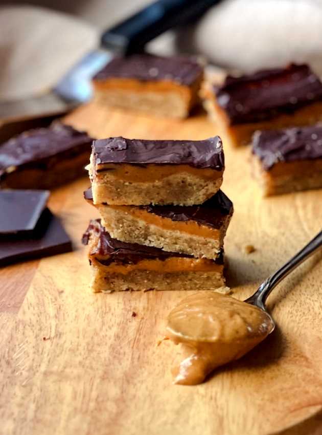 Healthy Twix-Style Bar Barres de type Twix santé