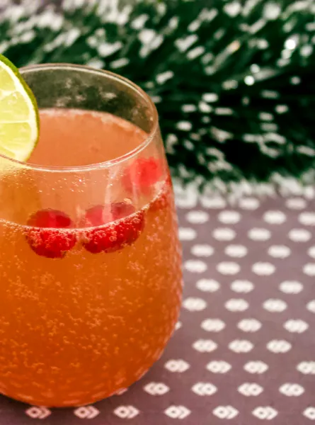 Sirop de canneberge et lime