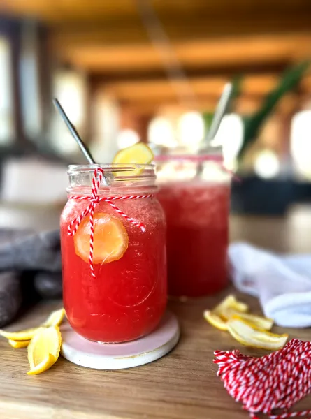Limonade au melon d’eau sans sucre ajouté