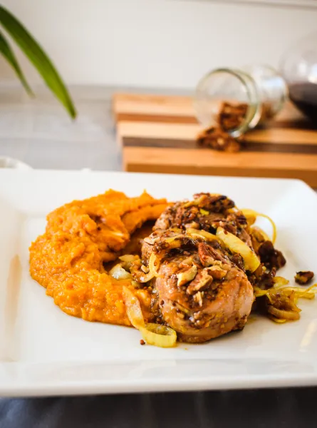 Médaillons de porc érable et pacanes