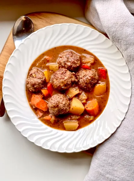 Ragoût de boulettes Équipenutritiion Meatball Stew Teamnutrition