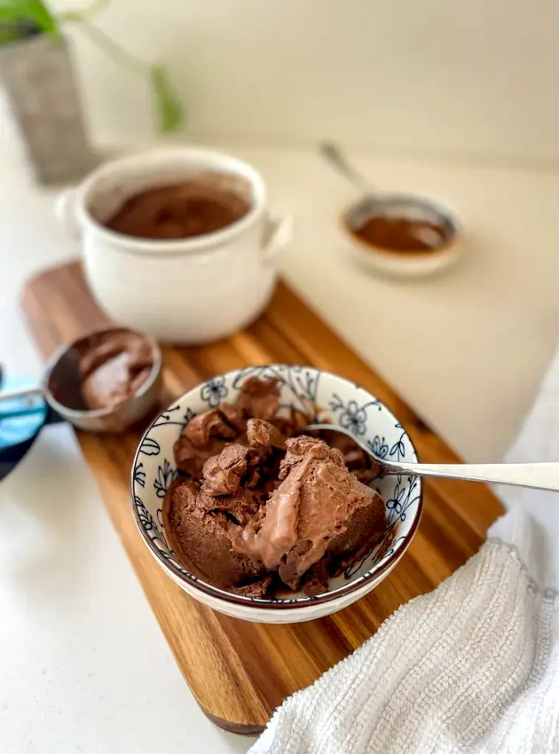 Nice cream choco-arachides - Choco-Peanut Butter Nice Cream