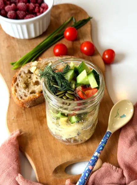 Omelette en pot sur le pouce ÉquipeNutrition TeamNutrition