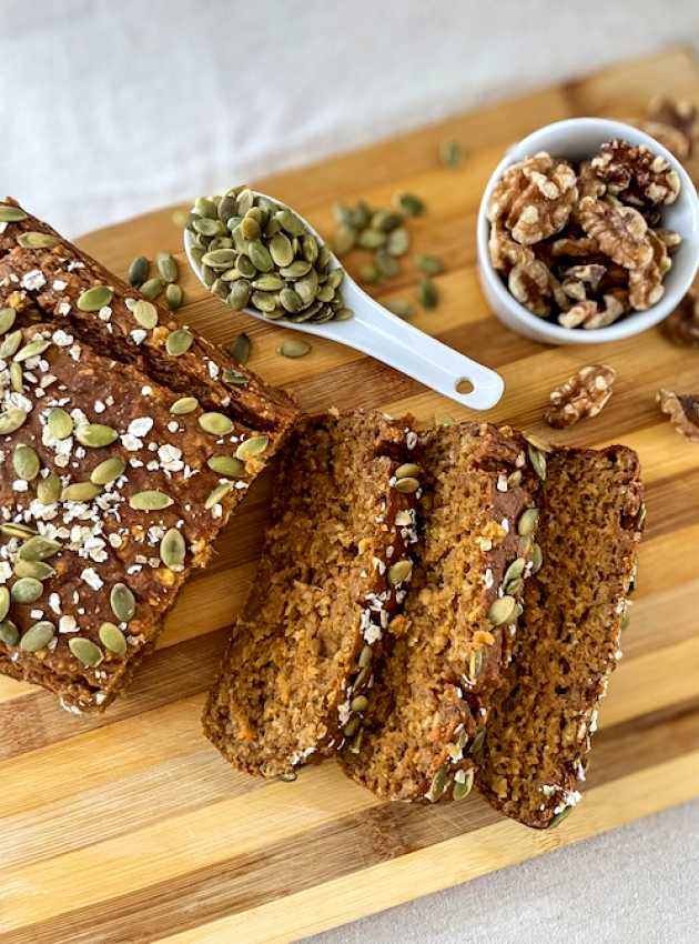 Pain aux bananes et aux légumes