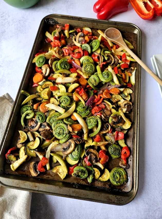 Plaque de légumes du Québec rôtis Roasted Quebec Vegetables Sheet ÉquipeNutrition Teamnutrition