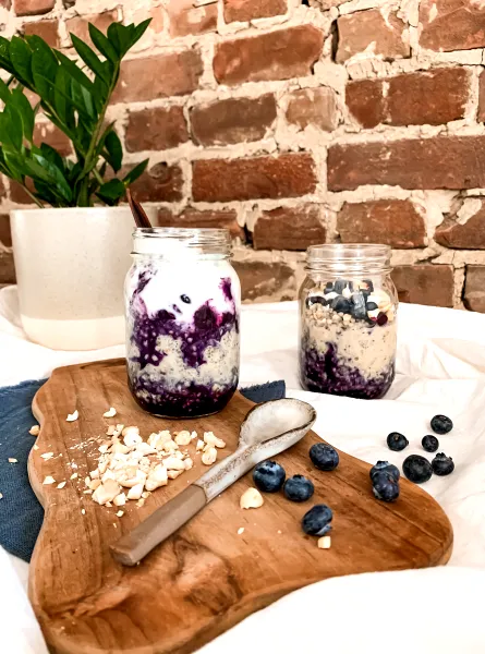 Pouding chia et sarrasin aux bleuets (faible en FODMAP)