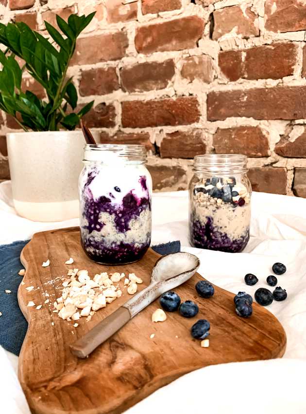 Pouding chia et sarrasin aux bleuets (faible en FODMAP)