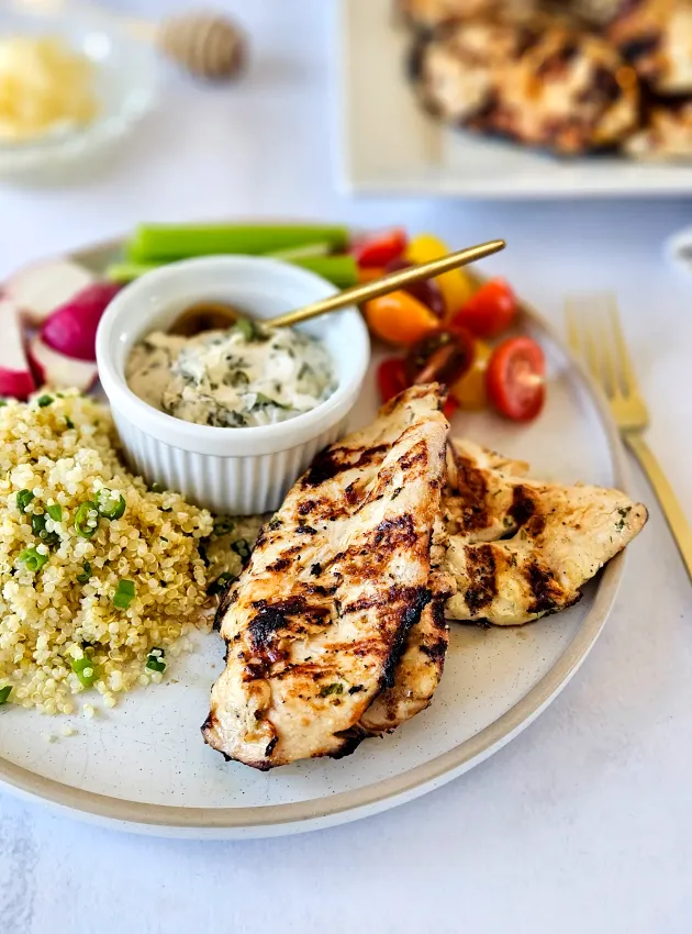 Poulet grillé à la coriandre et au gingembre Cilantro and Ginger Grilled Chicken