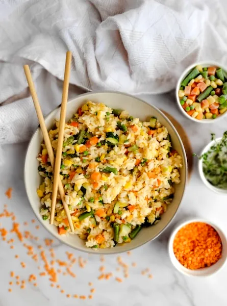 Riz aux légumes facile Easy Vegetable Rice ÉquipeNutrition Teamnutrition