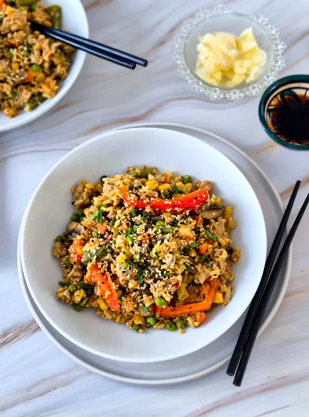 Low-FODMAP Beef Fried Rice Healthy Recipe