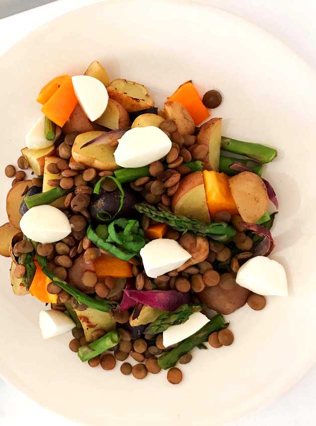 Salade de lentilles et d'asperges - Lentil and Asparagus Salad