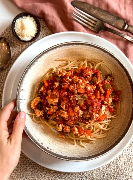 Sauce à spaghetti faible en FODMAP ÉquipeNutrition Low FODMAP Spaghetti Sauce TeamNutrition