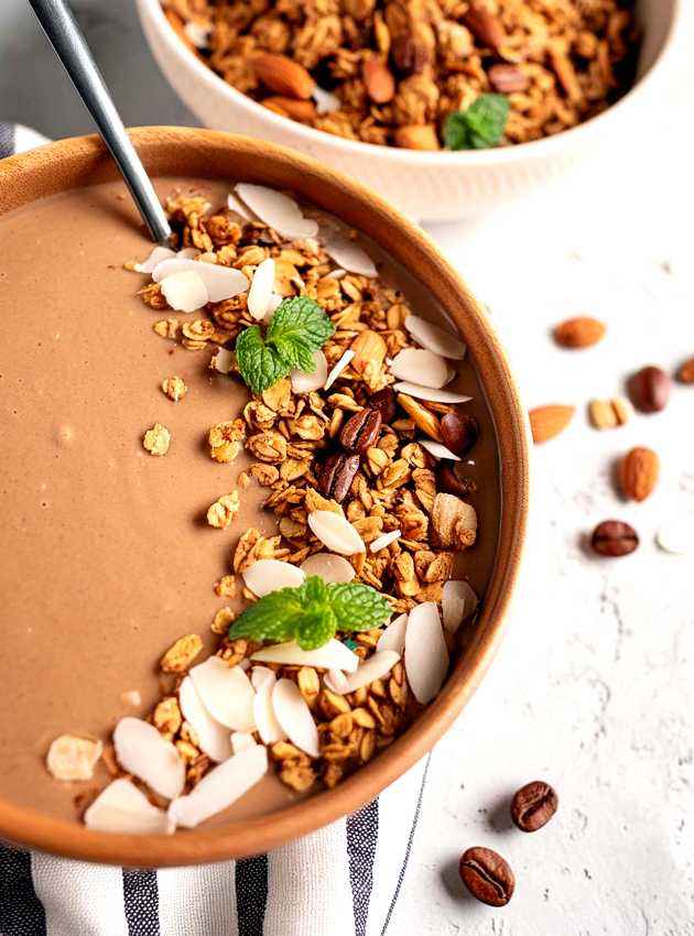 Smoothie bol café - coffee smoothie bowl