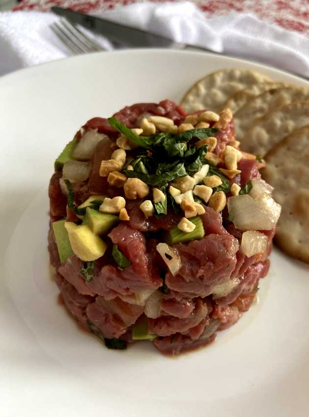 Tartare de bœuf à l’asiatique