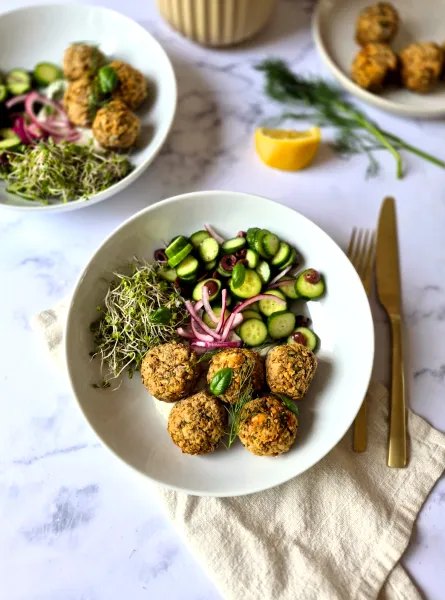 Boulettes végétales lentilles et PVT ÉquipeNutrition Lentil and TVP Veggie Balls TeamNutrition