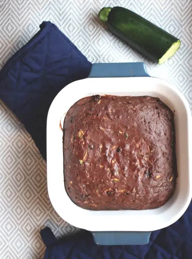 Brownies aux zucchinis sans huile - Oil-Free Zucchini Brownie