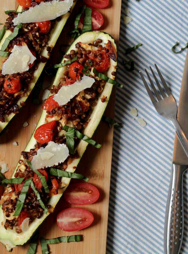 Courgettes farcies à la méditerranéenne