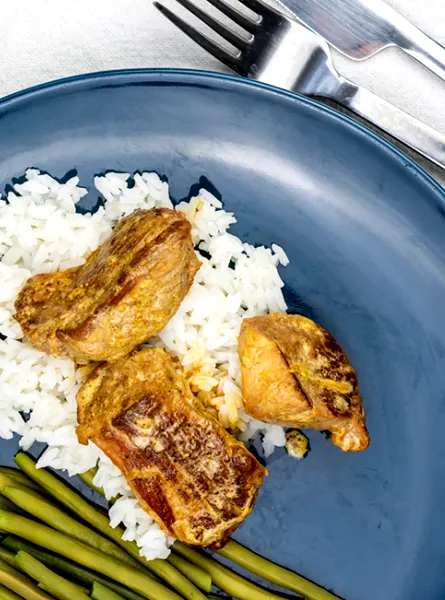 Filet de porc au lait de coco et gingembre