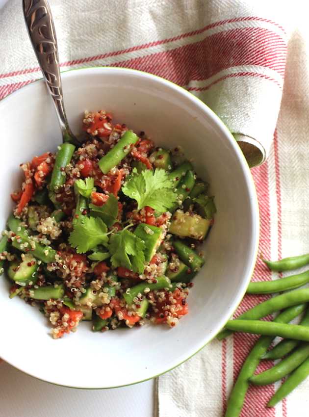 Salade au saumon fumé