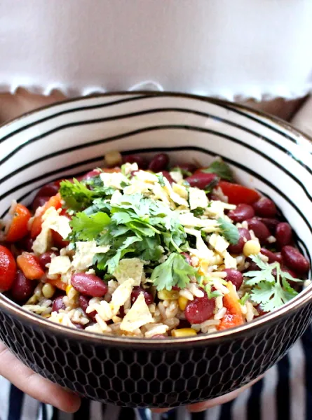 Salade de riz à la mexicaine