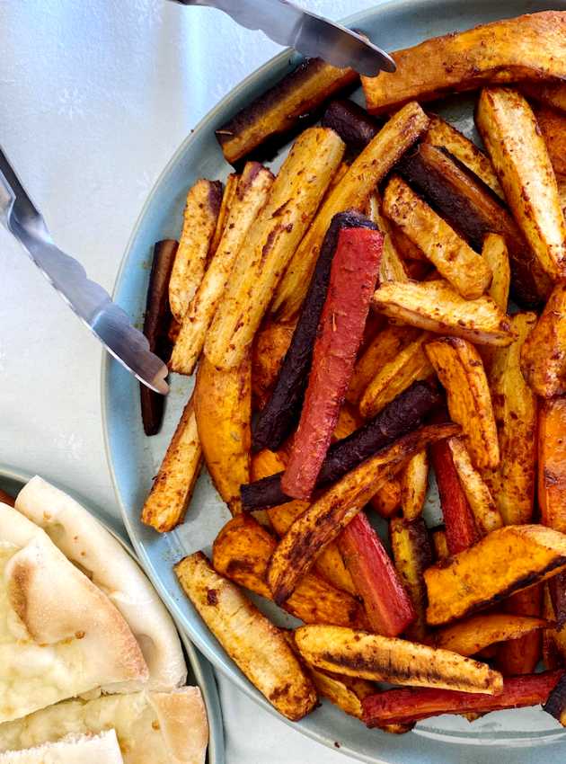 Légumes-racines aux épices cajun rôtis au four