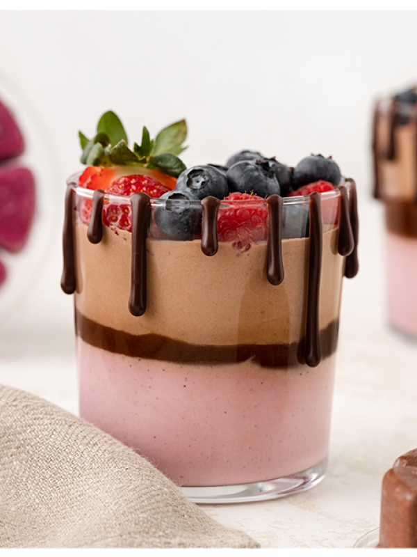 Vegan Chocolate and Berry Mousse